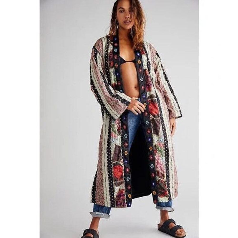 New Free People Kayla Duster Size Medium - Picture 2 of 10